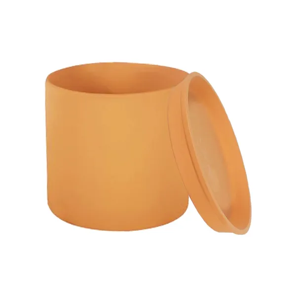Sara_5_Inch_Ginger_With_Plate_Ginger_R6_Ceramic_Pots_For_Indoor_Plants,Planters,Flower,Gamla,Outdoor,Balcony,Home,Garden,Decor(Pot-H-13Cmxd-14Cm,Plate-H-2.5Xd-16Cm)