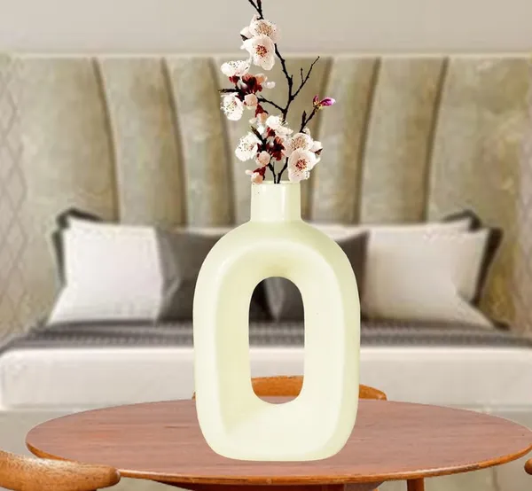Batty_Cream_Ceramic_Flower_Vase_For_Living_Room,_Bedroom,_Dining_Table,_Home_Decoration,_Artificial_Flowers_(L_-_11.5_X_W_-_6.5_X_H_-_19_Cm)