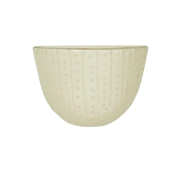 Half_Moon_Cream_Ceramic_Flower_Vase_For_Living_Room,_Bedroom,_Dining_Table,_Home_Decoration,_Artificial_Flowers_(L_-_15.5_X_W_-_6_X_H_-_12.5_Cm)