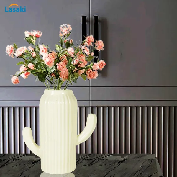 Cactus_Vase_Cream_Ceramic_Flower_Vase_For_Living_Room,_Bedroom,_Dining_Table,_Home_Decoration,_Artificial_Flowers_(L_-_17.5_X_W_-_8_X_H_-_17.5_Cm)