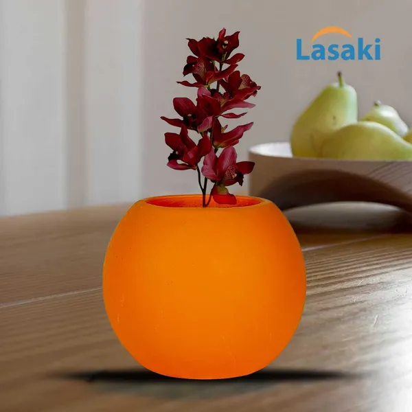 Peblo_Small_Lily_Ceramic_Pots_For_Indoor_Plants,_Planters,Gamla,Outdoor,Balcony,Home,Round,Garden,_Office_Decor,Succulent(H_-_7_X_D_-_9_Cm)