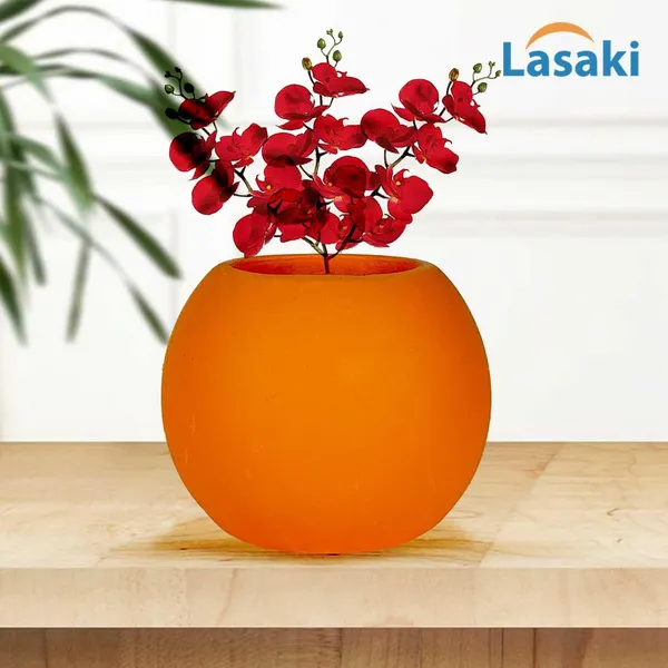 Peblo_Small_Lily_Ceramic_Pots_For_Indoor_Plants,_Planters,Gamla,Outdoor,Balcony,Home,Round,Garden,_Office_Decor,Succulent(H_-_7_X_D_-_9_Cm)