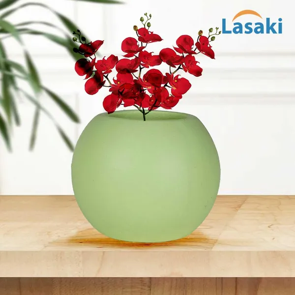 Peblo_Small_Mint_Ceramic_Pots_For_Indoor_Plants,_Planters,Gamla,Outdoor,Balcony,Home,Round,Garden,_Office_Decor,Succulent(H_-_7_X_D_-_9_Cm)