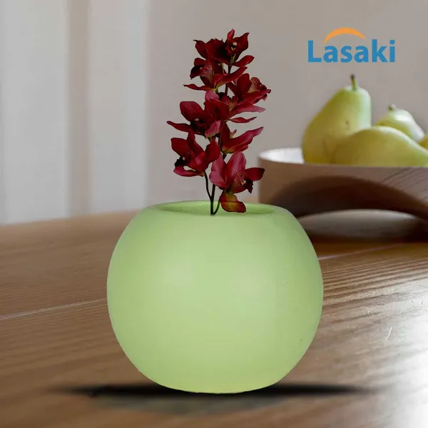 Peblo_Small_Mint_Ceramic_Pots_For_Indoor_Plants,_Planters,Gamla,Outdoor,Balcony,Home,Round,Garden,_Office_Decor,Succulent(H_-_7_X_D_-_9_Cm)