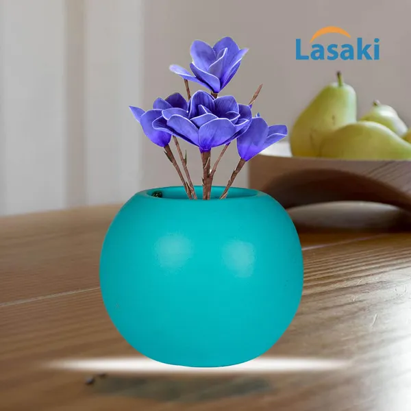 Peblo_Big_Aqua_Ceramic_Pots_For_Indoor_Plants,_Planters,Gamla,Outdoor,Balcony,Home,Round,Garden,_Office_Decor,Succulent(H_-_8.5_X_D_-_11_Cm)