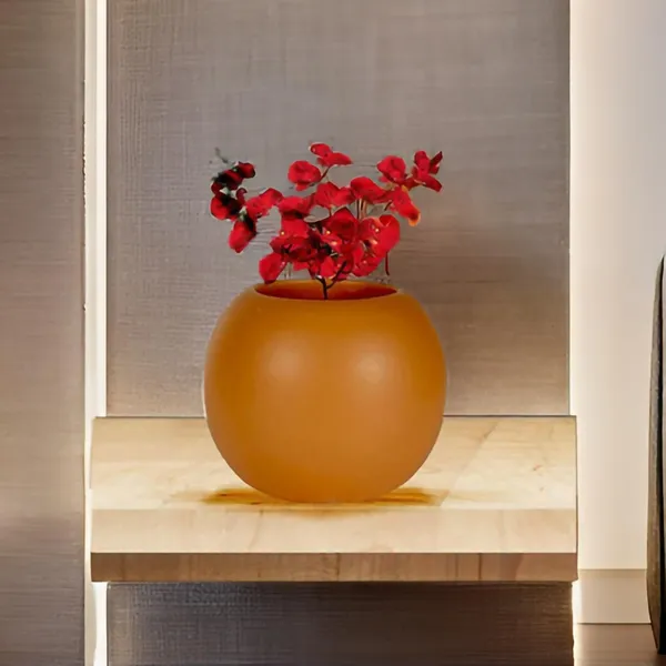 Peblo_Big_Ginger_Ceramic_Pots_For_Indoor_Plants,_Planters,Gamla,Outdoor,Balcony,Home,Round,Garden,_Office_Decor,Succulent(H_-_8.5_X_D_-_11_Cm)