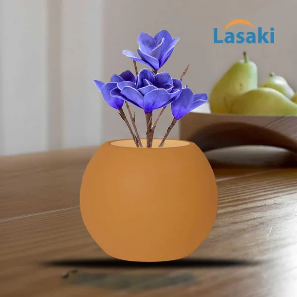 Peblo_Big_Ginger_Ceramic_Pots_For_Indoor_Plants,_Planters,Gamla,Outdoor,Balcony,Home,Round,Garden,_Office_Decor,Succulent(H_-_8.5_X_D_-_11_Cm)
