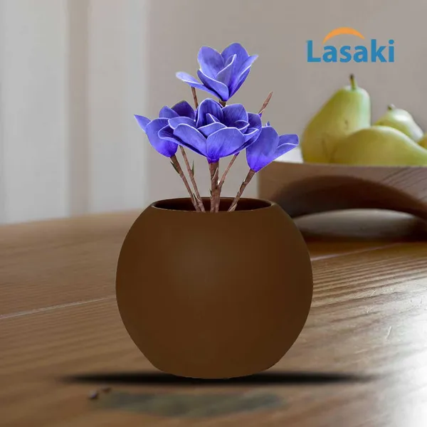 Peblo_Big_Truffle_Ceramic_Pots_For_Indoor_Plants,_Planters,Gamla,Outdoor,Balcony,Home,Round,Garden,_Office_Decor,Succulent(H_-_8.5_X_D_-_11_Cm)