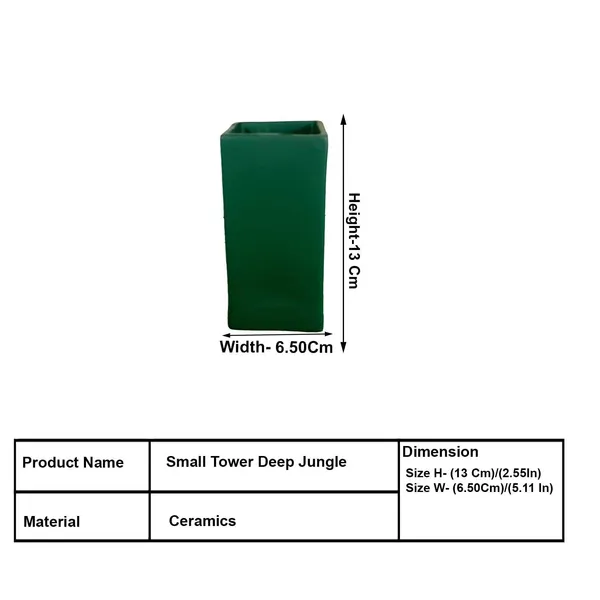 Tower_Small_Deep_Jungle_Ceramic_Flower_Vase_For_Living_Room,_Bedroom,_Dining_Table,_Home_Decoration,_Artificial_Flowers_(L_-_6.5_X_W_-_6.5._X_H_-_13_Cm)