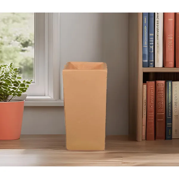 Tower_Small_Ginger_Ceramic_Flower_Vase_For_Living_Room,_Bedroom,_Dining_Table,_Home_Decoration,_Artificial_Flowers_(L_-_6.5_X_W_-_6.5._X_H_-_13_Cm)