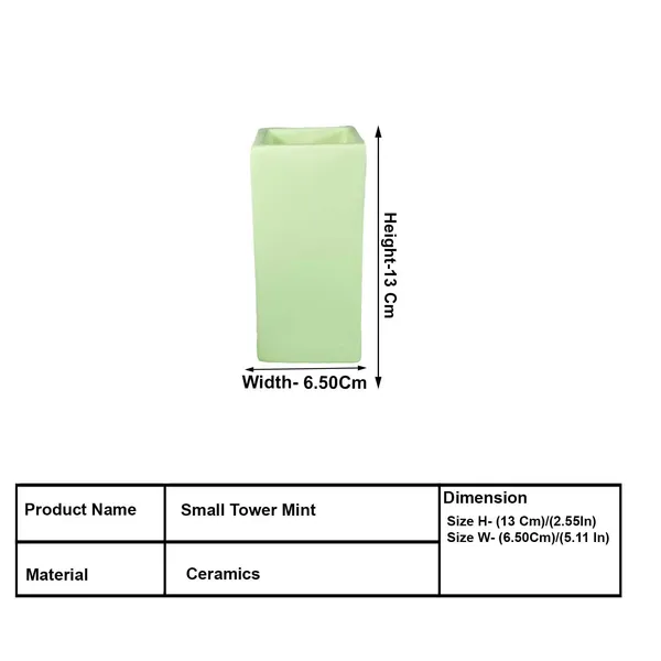 Tower_Small_Mint_Ceramic_Flower_Vase_For_Living_Room,_Bedroom,_Dining_Table,_Home_Decoration,_Artificial_Flowers_(L_-_6.5_X_W_-_6.5._X_H_-_13_Cm)