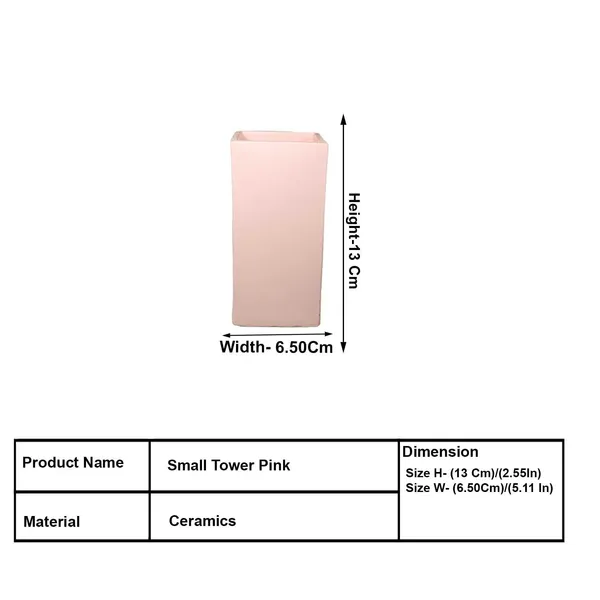 Tower_Small_Pink_Ceramic_Flower_Vase_For_Living_Room,_Bedroom,_Dining_Table,_Home_Decoration,_Artificial_Flowers_(L_-_6.5_X_W_-_6.5._X_H_-_13_Cm)