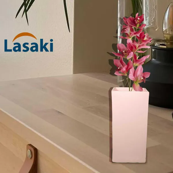 Tower_Small_Pink_Ceramic_Flower_Vase_For_Living_Room,_Bedroom,_Dining_Table,_Home_Decoration,_Artificial_Flowers_(L_-_6.5_X_W_-_6.5._X_H_-_13_Cm)
