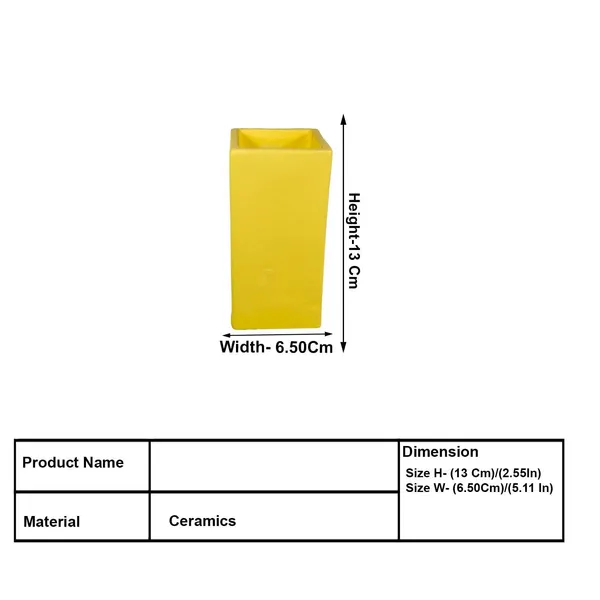 Tower_Small_Saffron_Ceramic_Flower_Vase_For_Living_Room,_Bedroom,_Dining_Table,_Home_Decoration,_Artificial_Flowers_(L_-_6.5_X_W_-_6.5._X_H_-_13_Cm)