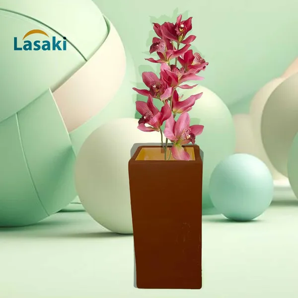 Tower_Small_Truffle_Ceramic_Flower_Vase_For_Living_Room,_Bedroom,_Dining_Table,_Home_Decoration,_Artificial_Flowers_(L_-_6.5_X_W_-_6.5._X_H_-_13_Cm)