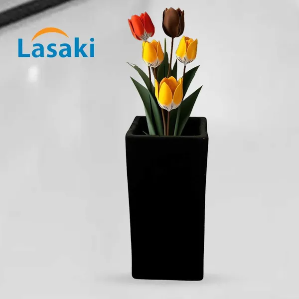 Tower_Big_Black_Ceramic_Flower_Vase_For_Living_Room,_Bedroom,_Dining_Table,_Home_Decoration,_Artificial_Flowers_(L_-_7_X_W_-_7_X_H_-_15_Cm)