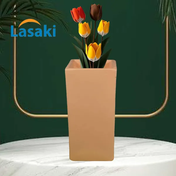 Tower_Big_Ginger_Ceramic_Flower_Vase_For_Living_Room,_Bedroom,_Dining_Table,_Home_Decoration,_Artificial_Flowers_(L_-_7_X_W_-_7_X_H_-_15_Cm)