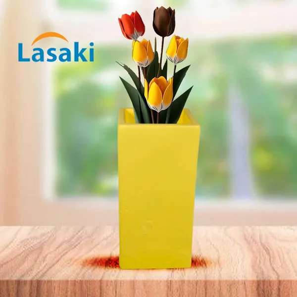 Tower_Big_Saffron_Ceramic_Flower_Vase_For_Living_Room,_Bedroom,_Dining_Table,_Home_Decoration,_Artificial_Flowers_(L_-_7_X_W_-_7_X_H_-_15_Cm)