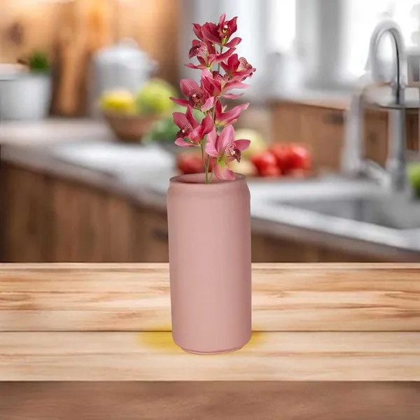 Can_Small_Pink_Ceramic_Flower_Vase_For_Living_Room,_Bedroom,_Dining_Table,_Home_Decoration,_Artificial_Flowers_(D-_6_X_H_-_13_Cm)