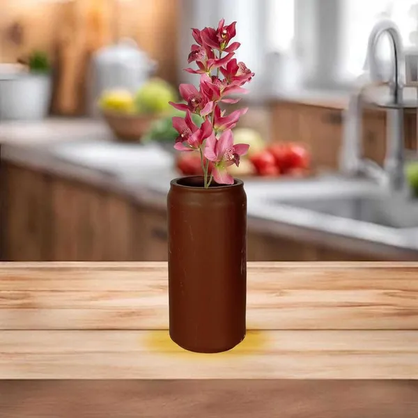 Can_Small_Truffle_Ceramic_Flower_Vase_For_Living_Room,_Bedroom,_Dining_Table,_Home_Decoration,_Artificial_Flowers_(D-_6_X_H_-_13_Cm)