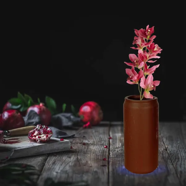 Can_Small_Truffle_Ceramic_Flower_Vase_For_Living_Room,_Bedroom,_Dining_Table,_Home_Decoration,_Artificial_Flowers_(D-_6_X_H_-_13_Cm)