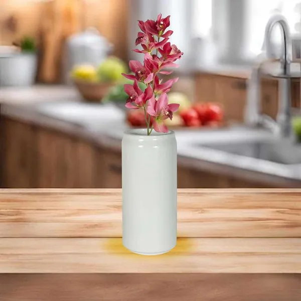 Can_Small_White_Ceramic_Flower_Vase_For_Living_Room,_Bedroom,_Dining_Table,_Home_Decoration,_Artificial_Flowers_(D-_6_X_H_-_13_Cm)