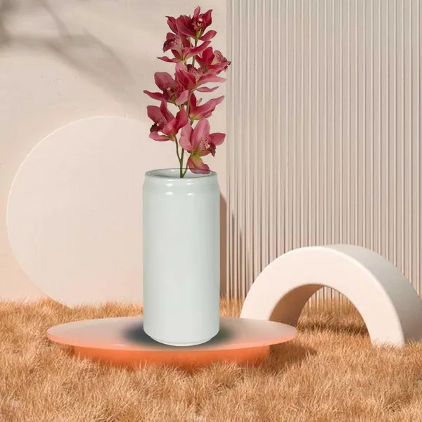 Can_Small_White_Ceramic_Flower_Vase_For_Living_Room,_Bedroom,_Dining_Table,_Home_Decoration,_Artificial_Flowers_(D-_6_X_H_-_13_Cm)