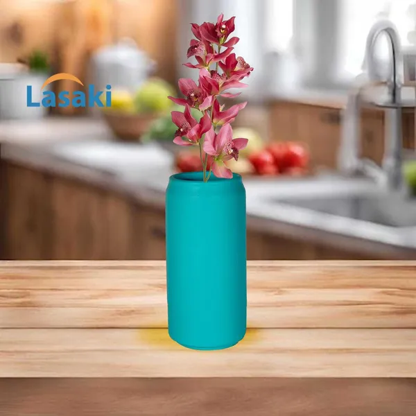 Can_Big_Aqua_Ceramic_Flower_Vase_For_Living_Room,_Bedroom,_Dining_Table,_Home_Decoration,_Artificial_Flowers_(D-_7_X_H_-_15_Cm)