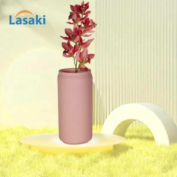 Can_Big_Pink_Ceramic_Flower_Vase_For_Living_Room,_Bedroom,_Dining_Table,_Home_Decoration,_Artificial_Flowers_(D-_7_X_H_-_15_Cm)
