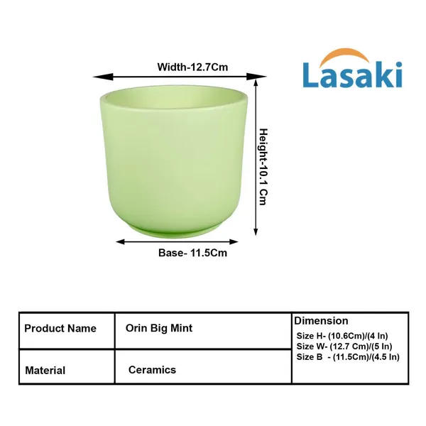 Orin_Big_Mint_Ceramic_Pots_For_Indoor_Plants,_Planters,Gamla,Outdoor,Balcony,Home,Round,Garden,_Office_Decor,Succulent(H_-_11.5_X_D_-_13_Cm)