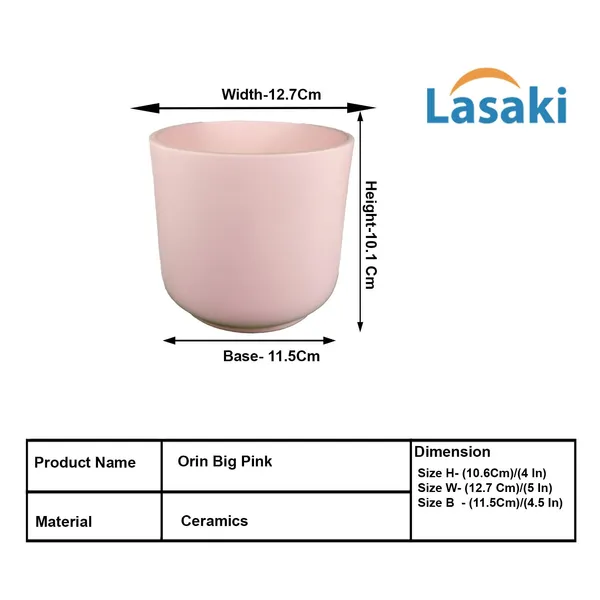 Orin_Big_Pink_Ceramic_Pots_For_Indoor_Plants,_Planters,Gamla,Outdoor,Balcony,Home,Round,Garden,_Office_Decor,Succulent(H_-_11.5_X_D_-_13_Cm)