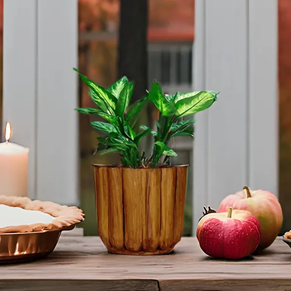 Flona_Antique_Ceramic_Pots_For_Indoor_Plants,_Planters,Gamla,Outdoor,Balcony,Home,Round,Garden,_Office_Decor,Succulent(H_-_11.5_X_D_-_12.5_Cm)