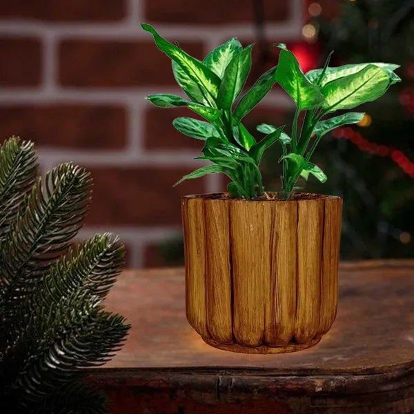 Flona_Antique_Ceramic_Pots_For_Indoor_Plants,_Planters,Gamla,Outdoor,Balcony,Home,Round,Garden,_Office_Decor,Succulent(H_-_11.5_X_D_-_12.5_Cm)