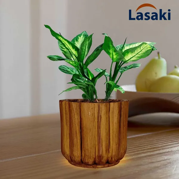 Flona_Antique_Ceramic_Pots_For_Indoor_Plants,_Planters,Gamla,Outdoor,Balcony,Home,Round,Garden,_Office_Decor,Succulent(H_-_11.5_X_D_-_12.5_Cm)