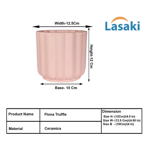 Flona_Pink_Ceramic_Pots_For_Indoor_Plants,_Planters,Gamla,Outdoor,Balcony,Home,Round,Garden,_Office_Decor,Succulent(H_-_11.5_X_D_-_12.5_Cm)