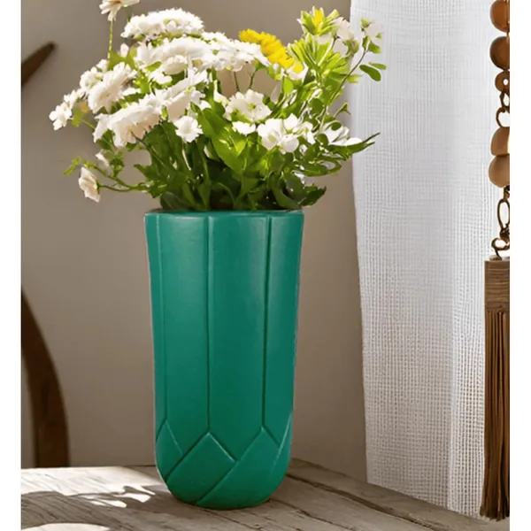 Vexa_Deep_Jungle_Ceramic_Flower_Vase_For_Living_Room,_Bedroom,_Dining_Table,_Home_Decoration,_Artificial_Flowers_(D-_10_X_H_-_20_Cm)