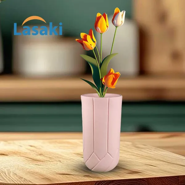 Vexa_Pink_Ceramic_Flower_Vase_For_Living_Room,_Bedroom,_Dining_Table,_Home_Decoration,_Artificial_Flowers_(D-_10_X_H_-_20_Cm)