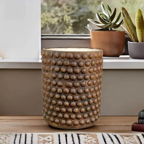 Bubble_Big_Antique_Ceramic_Pots_For_Indoor_Plants,_Planters,Gamla,Outdoor,Balcony,Home,Round,Garden,_Office_Decor,Succulent(H_-_15_X_D_-_13_Cm)
