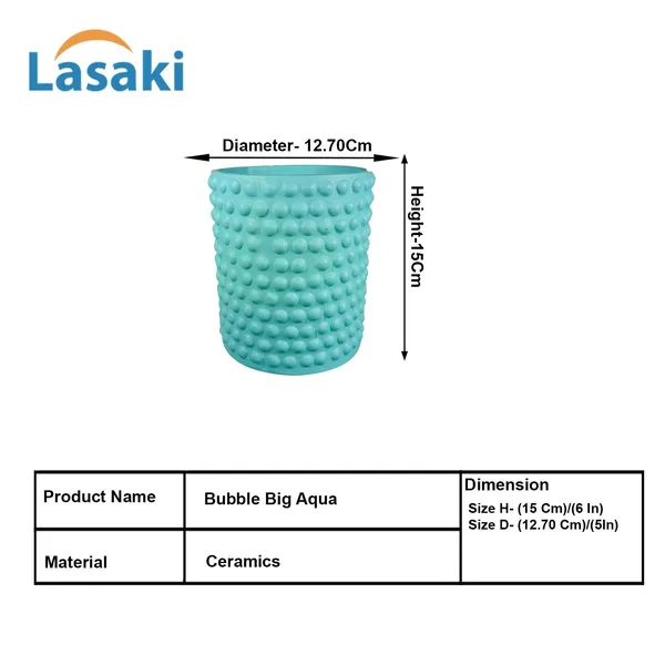 Bubble_Big_Aqua_Ceramic_Pots_For_Indoor_Plants,_Planters,Gamla,Outdoor,Balcony,Home,Round,Garden,_Office_Decor,Succulent(H_-_15_X_D_-_13_Cm)