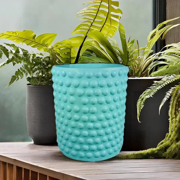 Bubble_Big_Aqua_Ceramic_Pots_For_Indoor_Plants,_Planters,Gamla,Outdoor,Balcony,Home,Round,Garden,_Office_Decor,Succulent(H_-_15_X_D_-_13_Cm)