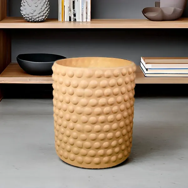 Bubble_Big_Ginger_Ceramic_Pots_For_Indoor_Plants,_Planters,Gamla,Outdoor,Balcony,Home,Round,Garden,_Office_Decor,Succulent(H_-_15_X_D_-_13_Cm)