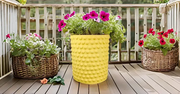 Bubble_Big_Saffron_Ceramic_Pots_For_Indoor_Plants,_Planters,Gamla,Outdoor,Balcony,Home,Round,Garden,_Office_Decor,Succulent(H_-_15_X_D_-_13_Cm)