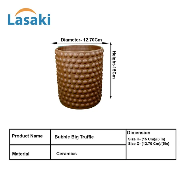 Bubble_Big_Truffle_Ceramic_Pots_For_Indoor_Plants,_Planters,Gamla,Outdoor,Balcony,Home,Round,Garden,_Office_Decor,Succulent(H_-_15_X_D_-_13_Cm)