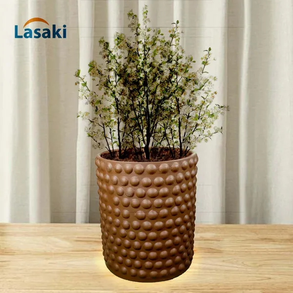 Bubble_Big_Truffle_Ceramic_Pots_For_Indoor_Plants,_Planters,Gamla,Outdoor,Balcony,Home,Round,Garden,_Office_Decor,Succulent(H_-_15_X_D_-_13_Cm)