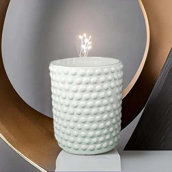Bubble_Big_White_Ceramic_Pots_For_Indoor_Plants,_Planters,Gamla,Outdoor,Balcony,Home,Round,Garden,_Office_Decor,Succulent(H_-_15_X_D_-_13_Cm)