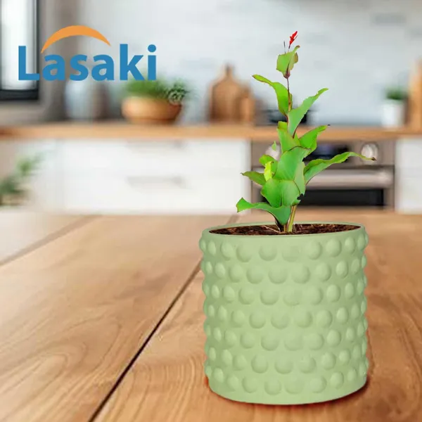 Bubble_Small_Mint_Ceramic_Pots_For_Indoor_Plants,_Planters,Gamla,Outdoor,Balcony,Home,Round,Garden,_Office_Decor,Succulent(H_-_10_X_D_-_10_Cm)