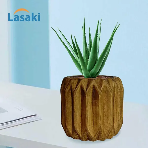 Kavira_Antique_Ceramic_Pots_For_Indoor_Plants,_Planters,Gamla,Outdoor,Balcony,Home,Round,Garden,_Office_Decor,Succulent(H_-_11_X_D_-_12_Cm)