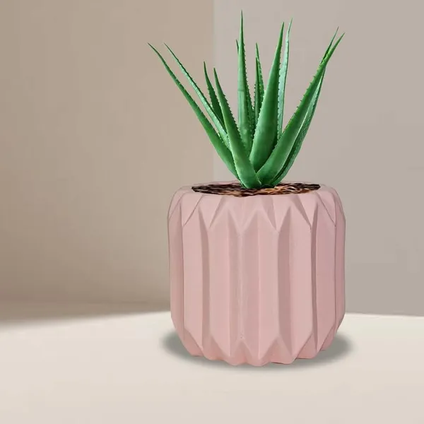 Kavira_Pink_Ceramic_Pots_For_Indoor_Plants,_Planters,Gamla,Outdoor,Balcony,Home,Round,Garden,_Office_Decor,Succulent(H_-_11_X_D_-_12_Cm)