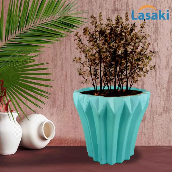Flory_Aqua_Ceramic_Pots_For_Indoor_Plants,_Planters,Gamla,Outdoor,Balcony,Home,Round,Garden,_Office_Decor,Succulent(H_-_14_X_D_-_15_Cm)