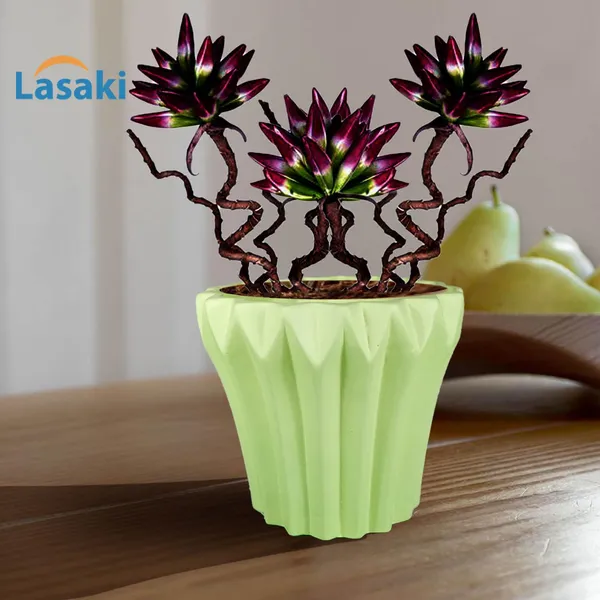 Flory_Mint_Ceramic_Pots_For_Indoor_Plants,_Planters,Gamla,Outdoor,Balcony,Home,Round,Garden,_Office_Decor,Succulent(H_-_14_X_D_-_15_Cm)